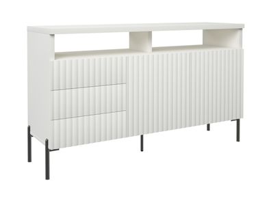 Furnlux Sideboard Zenith Weiß & Schwarz 150cm