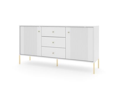 Furnlux Sideboard Iseo Weiss & Gold 154cm