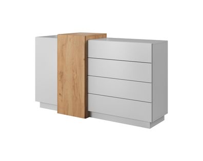 Furnlux Sideboard 3d Weiss & Beige 160cm