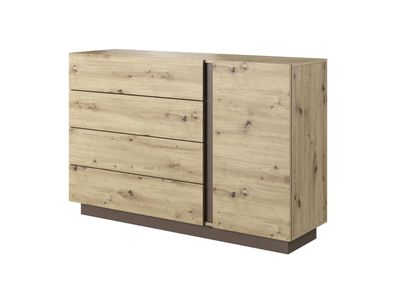 Furnlux Sideboard Arcade Schwarz 139cm