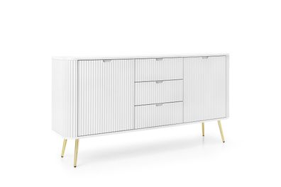 Furnlux Sideboard Zova Weiss & Gold 168cm