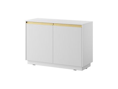 Furnlux Sideboard Royal Weiss & Gold 104cm