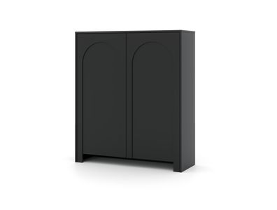 Furnlux Sideboard Arco Schwarz 100cm