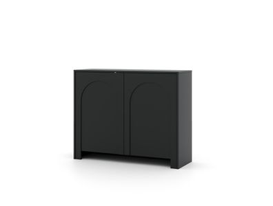 Furnlux Sideboard Arco Schwarz 100cm