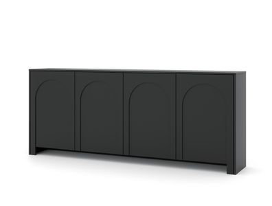 Furnlux Sideboard Arco Schwarz 204cm