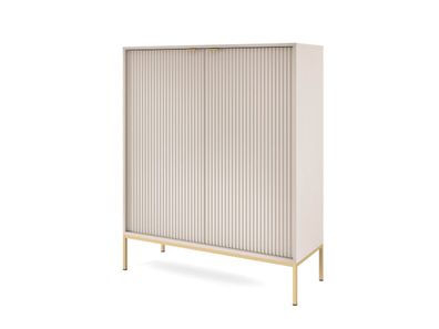 Furnlux Sideboard Avon Beige & Gold 104cm