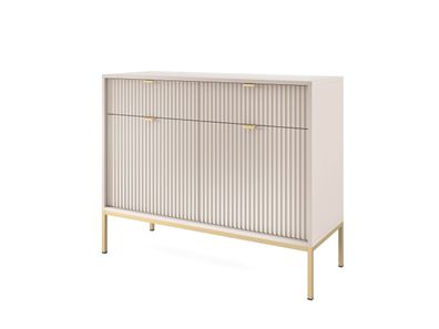 Furnlux Sideboard Avon Beige & Gold 104cm