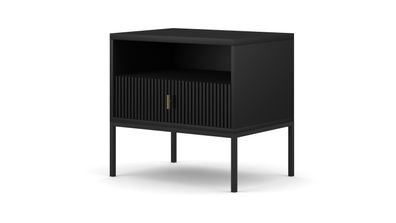 Furnlux Nachttisch Maggiore Schwarz 54cm