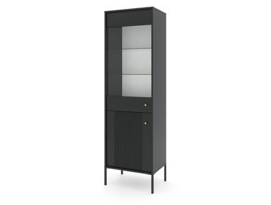 Furnlux Vitrine Iseo Schwarz 54cm