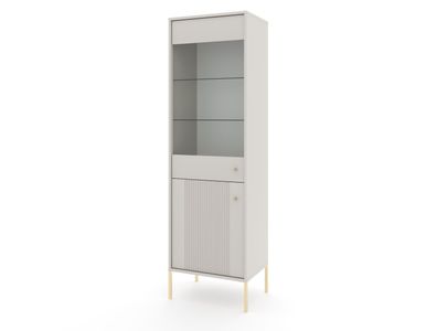 Furnlux Vitrine Iseo Beige & Gold 54cm