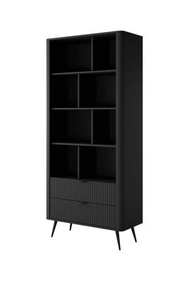 Furnlux Vitrine Lante Schwarz 88cm