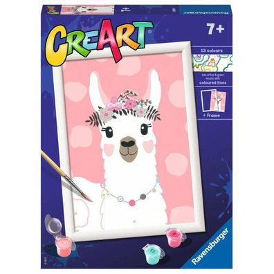 Ravensburger CreArt Malen nach Zahlen: das Llama, kein Drama 18x24cm