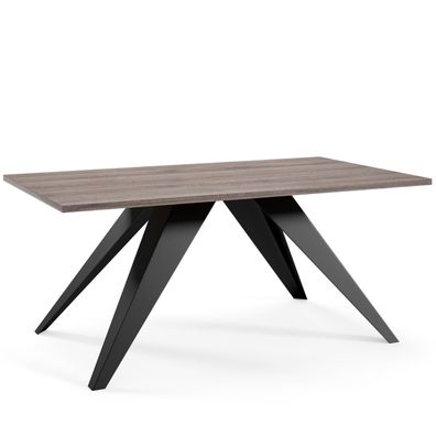 Furnlux Couchtisch Aria Braun & Schwarz 60cm