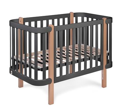 Furnlux Babybett Etude Schwarz 60x120cm