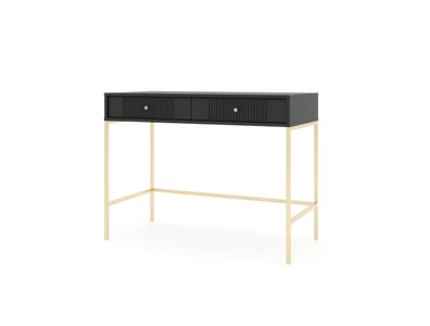 Furnlux Konsolentisch Iseo Schwarz & Gold 104cm