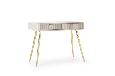 Furnlux Konsolentisch Zova Beige & Gold 103cm