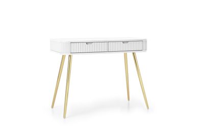 Furnlux Konsolentisch Zova Weiss & Gold 103cm