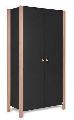 Furnlux Kinderkleiderschrank Etude Schwarz 96cm