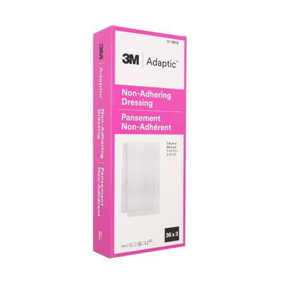 3M Adaptic non-adhering dressing feuchte Wundauflage, 108 Stück - 7,6x20,3cm