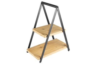 GUSTA Etagere Bambus/Metall H35,5cm