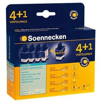 Soennecken Tintenpatrone 84114 Gr.1034 Brother LC900 5 St./Pack