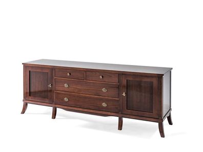 Anrichte Schrank Kommode Schränke Echte Holz Möbel Kommoden Vitrine Sideboard