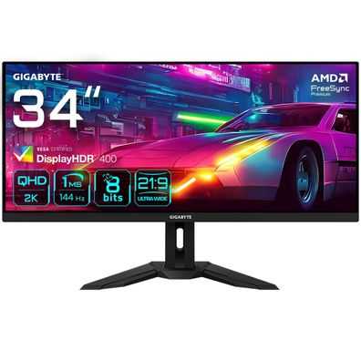 GigaByte Gaming-Monitor M34WQ - 86.4 cm (34") - 3440 x 1440 2K Ultra HD