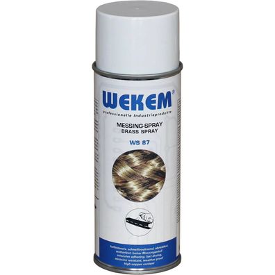 Wekem 400ml Messing-Spray WS87 Witterungsschutz Messingspray