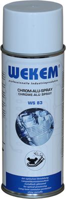 Wekem 400ml Chrom-Alu-Spray WS83 Chrom Spray Rostschutz Korrosionsschutz