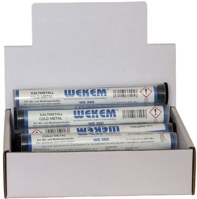 Wekem 115g Kaltmetall WS360-120 Epoxidharz Knetmetall Epoxy Metall 2K Harz Kfz