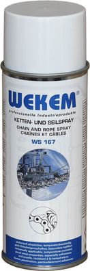 Wekem 400ml Ketten- und Seilspray WS167 Kettenspray Kriechöl Schmierung