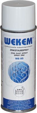 WS 85 WEKEM Zinkstaubspray dunkelgrau, metallisch matt 400 ml