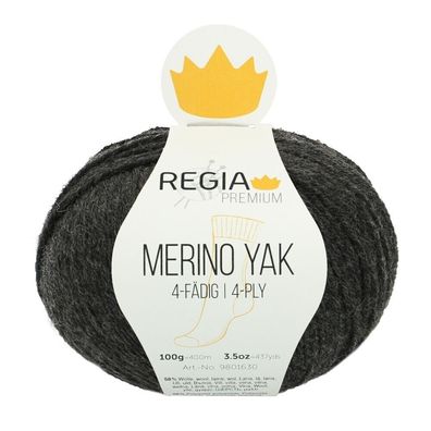 Regia Premium Merino Yak 4-fädig Sockenwolle Garn Stricken 100Gr