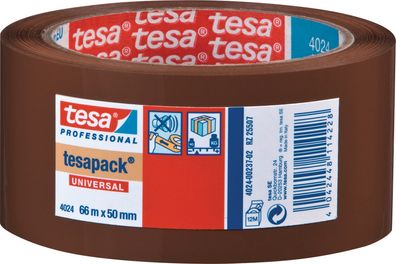 Verpackungsklebeband PP tesapack® 4024 chamois L.66m B.50mm Rl