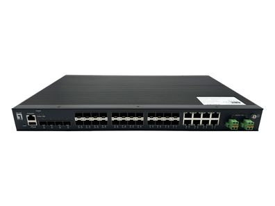 LevelOne 28-Port Managed Gigabit Industrial Glasfaser Switch der L2-Plus-Klasse... ->