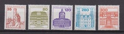 Berlin 1982 postfrisch MiNr. 673-677 Freimarken Burgen und Schlösser