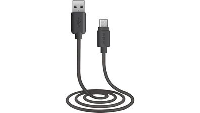 ENO Datenkabel 1 m lang, schwarz, parall USB auf Micro-USB (Stecker/Stecker), für