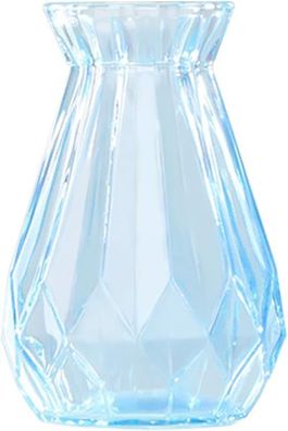 Vase blau transparent dickes Glasornament