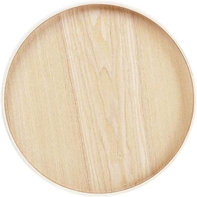 Rundes Serviertablett, runde Holzpalette