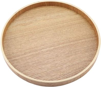 Holztablett Bambus Rundes Tablett Tee (24cm)