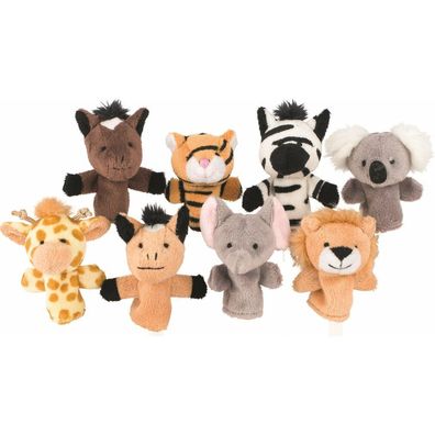 Goki Fingerpuppe Wild Animals, 8er-Set