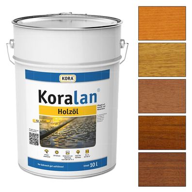 KORA Koralan Holzöl 10 LTR Hartholzöl Pflegeöl Möbelöl Holzschutzöl WPC-Öl