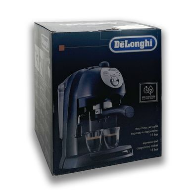 Delonghi Espressomaschine EC 201CD.B Kaffeemaschine schwarz 2 Tassen NEU&OVP