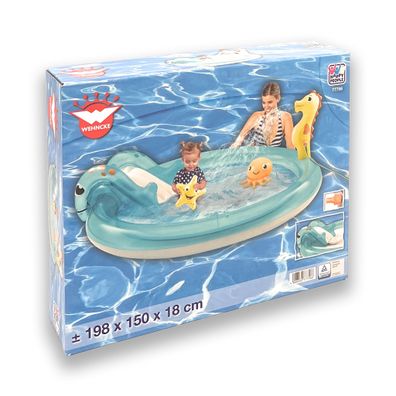 Wehncke Happy People Spielpool Pool Kinderpool Familienpool Ocean 198x150x18 cm