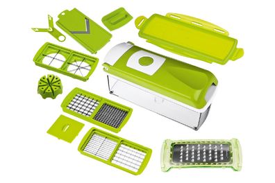 GENIUS Nicer Dicer Plus kiwigrün 12teilig