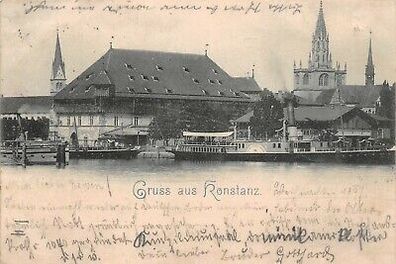 Gruss aus Konstanz Postkarte 1897