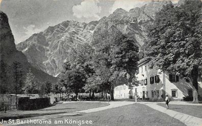 In St. Bartholomä am Königsee Postkarte AK 1937