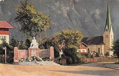 Bayrischzell: Kriegerdenkmal Postkarte AK