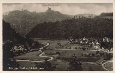 Behringersmühle, Schloss Gössweinstein in frän. Schweiz Forchheim Bayern AK 1929