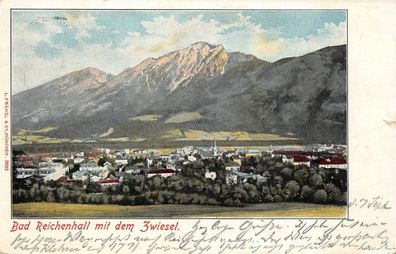 Bad Reichenhall mit dem Zwiesel Postkarte AK 1902